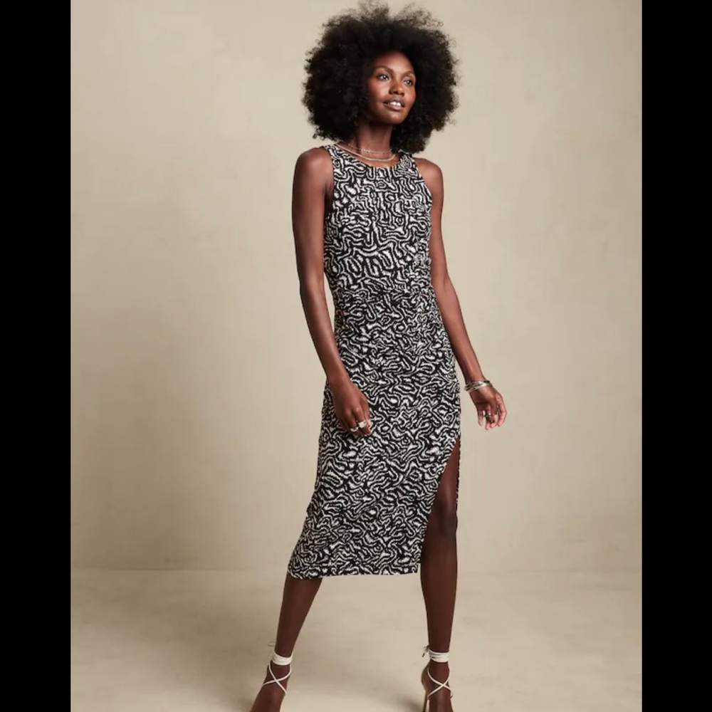 Ruched Midi Dress